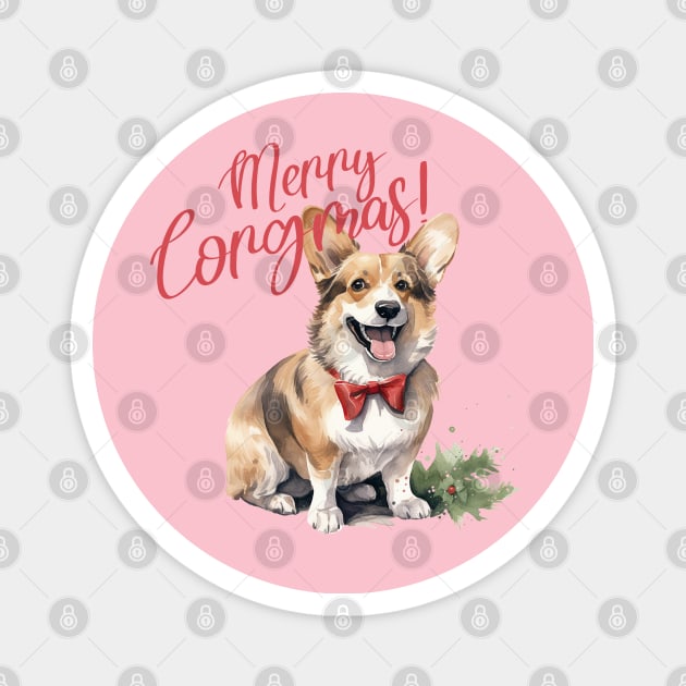 Merry Corgmas! Magnet by MuseMints